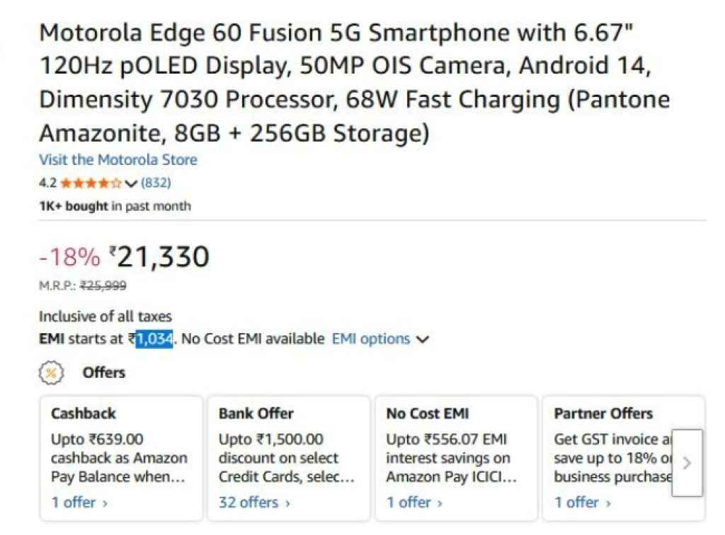 Motorola Edge 60 Fusion
