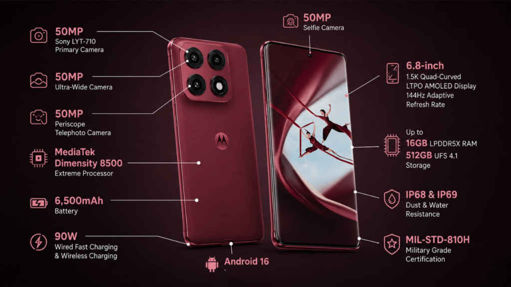 Motorola Edge 70 Pro+ specs