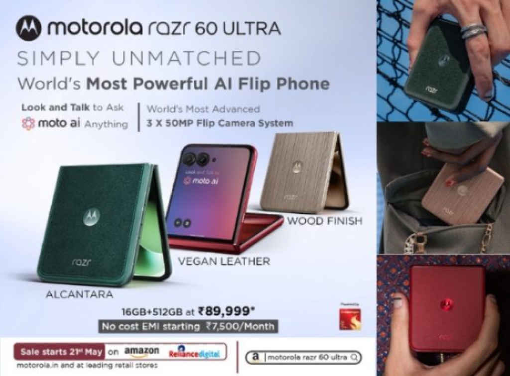 Motorola Razr 60 Ultra with Snapdragon 8 Elite processor launched