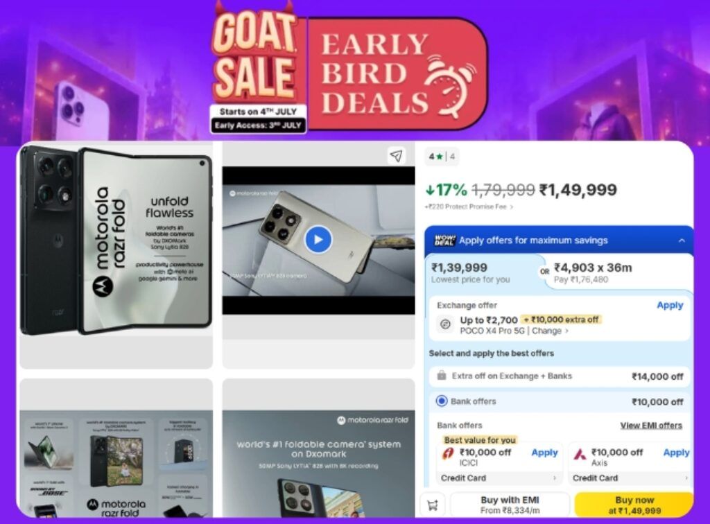 Motorola Razr Fold GOAT Sale deal