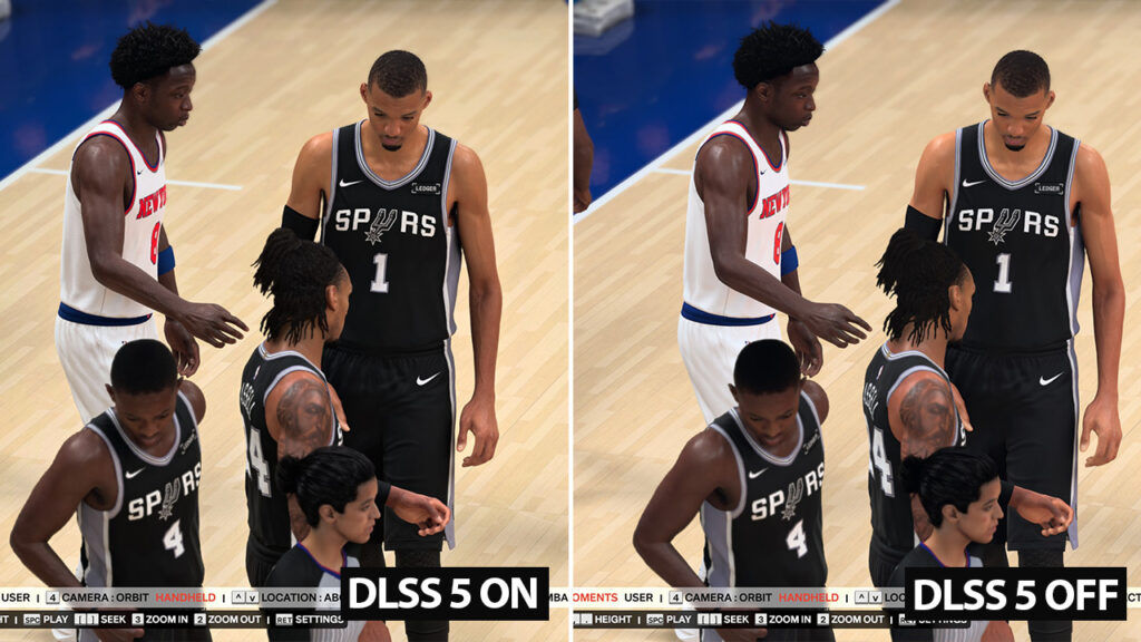 NBA 2K27 DLSS ON OFF