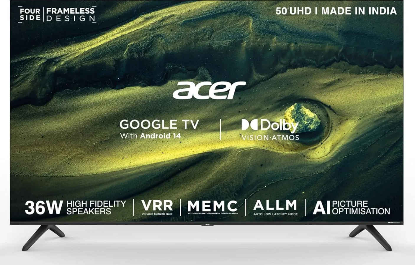 Acer L Series 50 inch Ultra HD 4K Smart LED TV (AR50UDLGU2875AT)