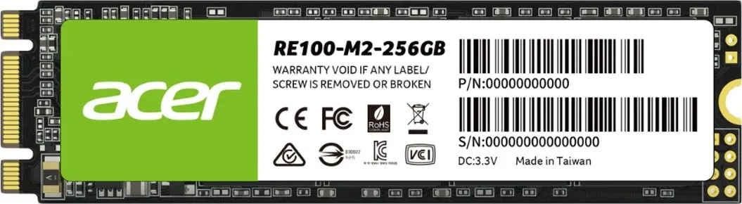 Acer RE100 M.2 256 GB Internal Solid State Drive