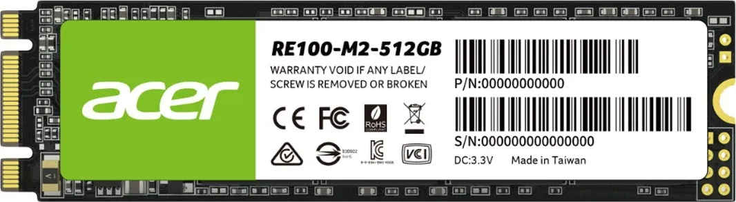 Acer RE100 M.2 512 GB Internal Solid State Drive