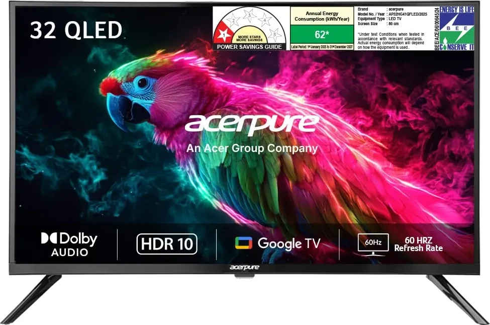 Acerpure Elevate Featherlite 32 inch Ultra HD 4K Smart QLED TV (AP32HG41QFLED)
