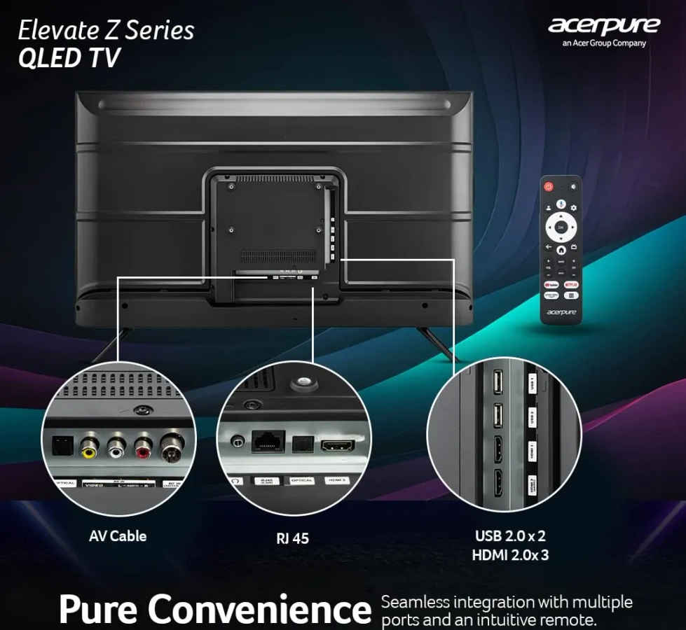 Acerpure Elevate Z 43 inch Ultra HD 4K Smart QLED TV (AP43UG52ASPE)