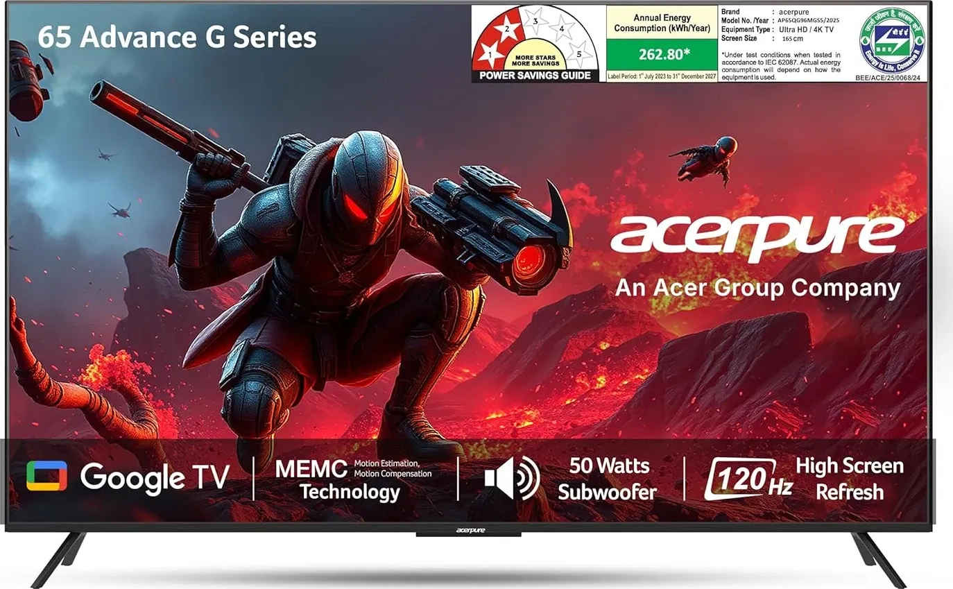 Acerpure G Series 65 inch Smart QLED TV (AP65QG96MGS5)