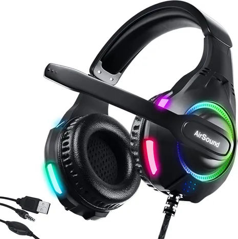 AirSound Alpha-5 Wired Gaming Headphones