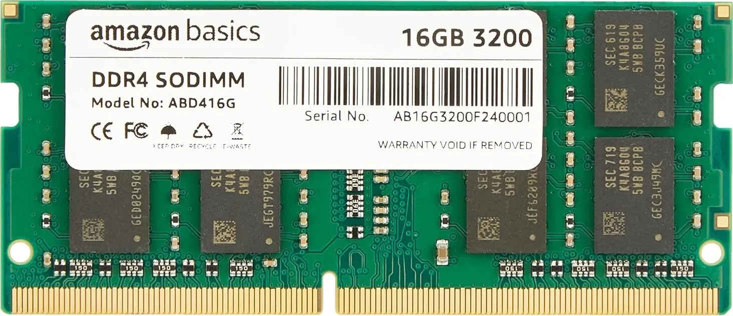 Amazon Basics ABD416G 16 GB DDR4-3200 Laptop RAM