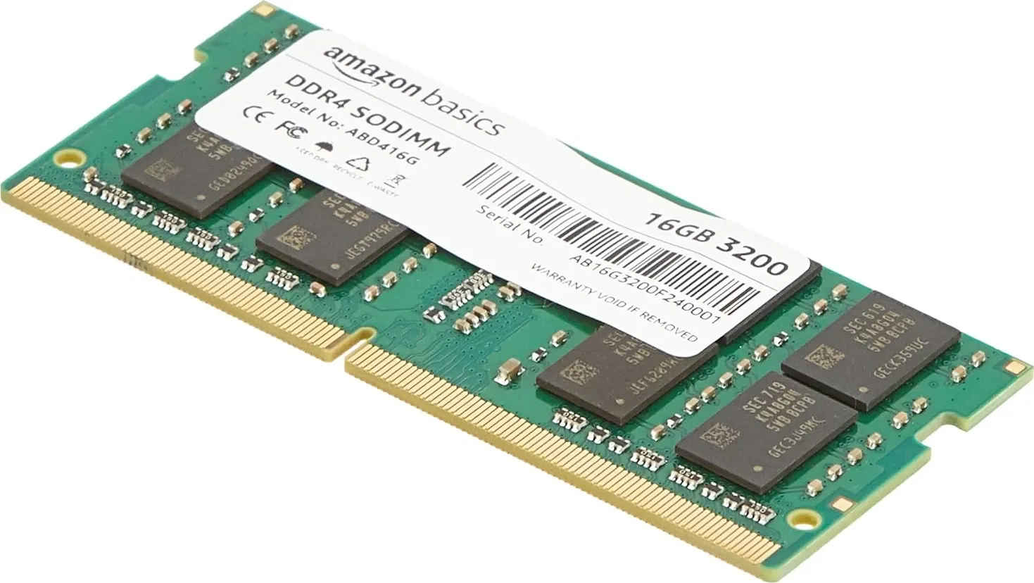 Amazon Basics ABD416G 16 GB DDR4-3200 Laptop RAM
