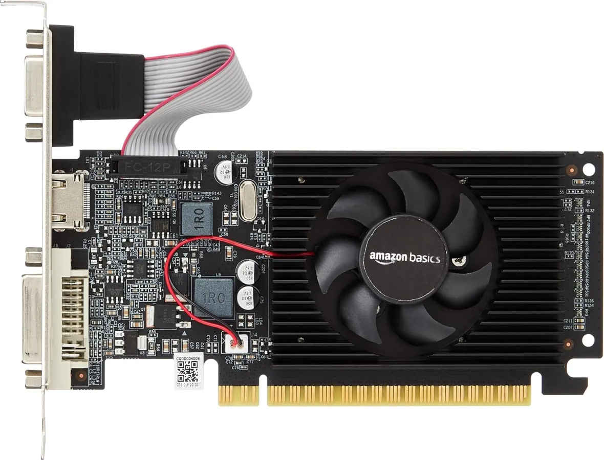 Amazon Basics NVIDIA GeForce GT 610 2 GB GDDR3 Graphics Card