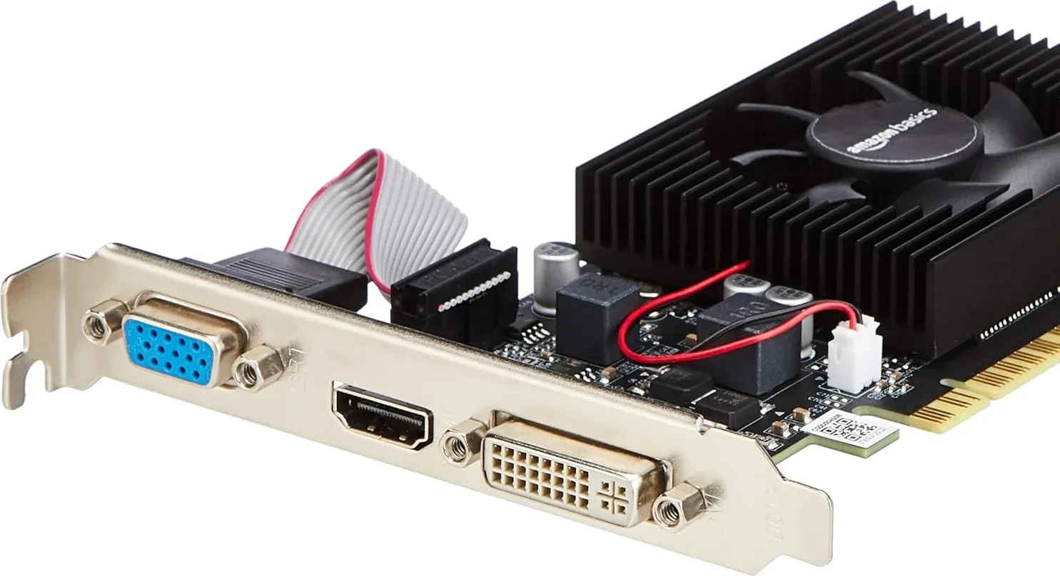 Amazon Basics NVIDIA GeForce GT 610 2 GB GDDR3 Graphics Card