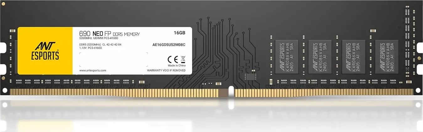 Ant Esports 690 NEO FP AE16GD5U52M08C 16 GB DDR5-5200 Desktop RAM