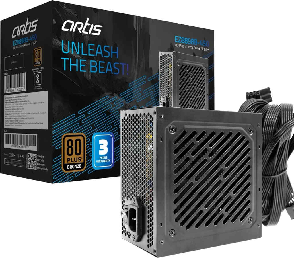 Artis EZ8898B-450 80 Plus Bronze 450 Watts PSU