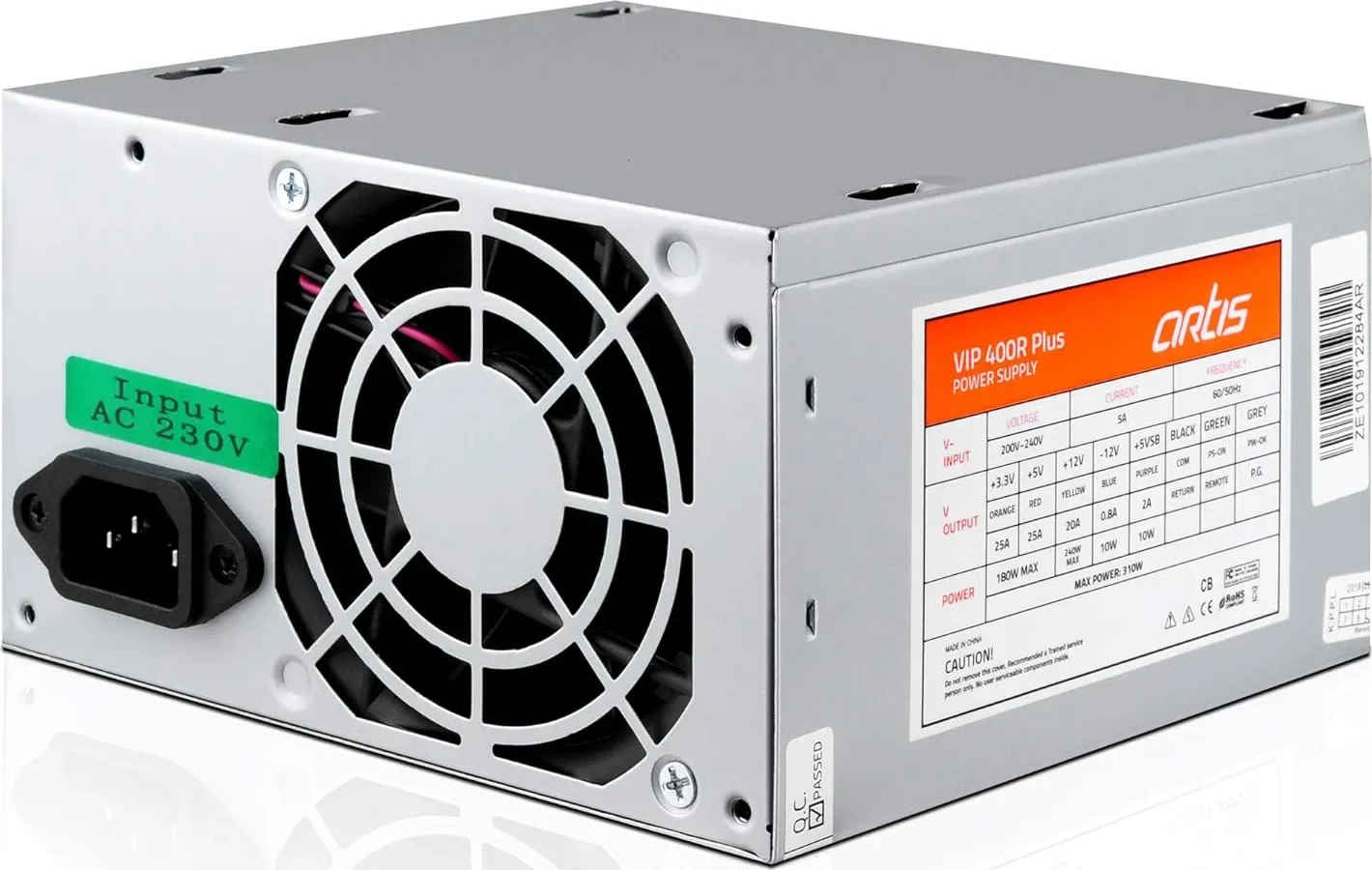 Artis VIP 400R Plus 400 Watts PSU