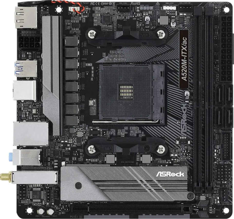 ASRock A520M-ITX/ac Wi-Fi Motherboard