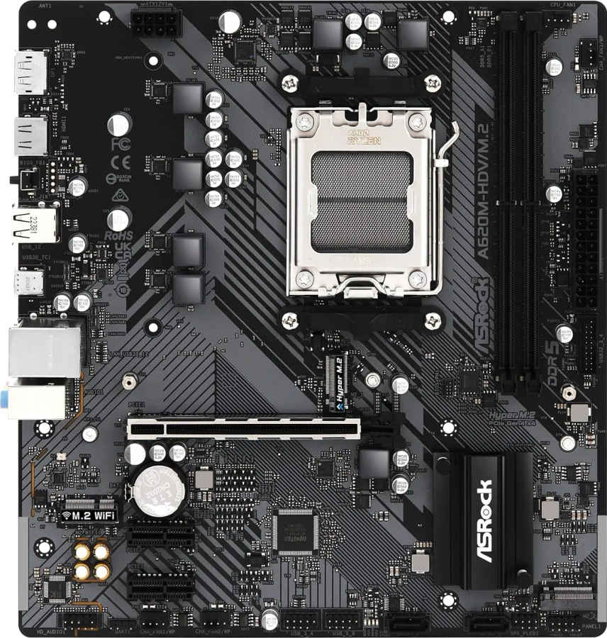 ASRock A620M-HDV/M.2 Motherboard