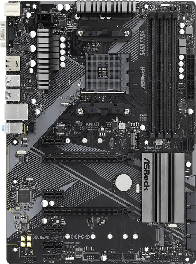 ASRock B450 Pro4 R2.0 Motherboard
