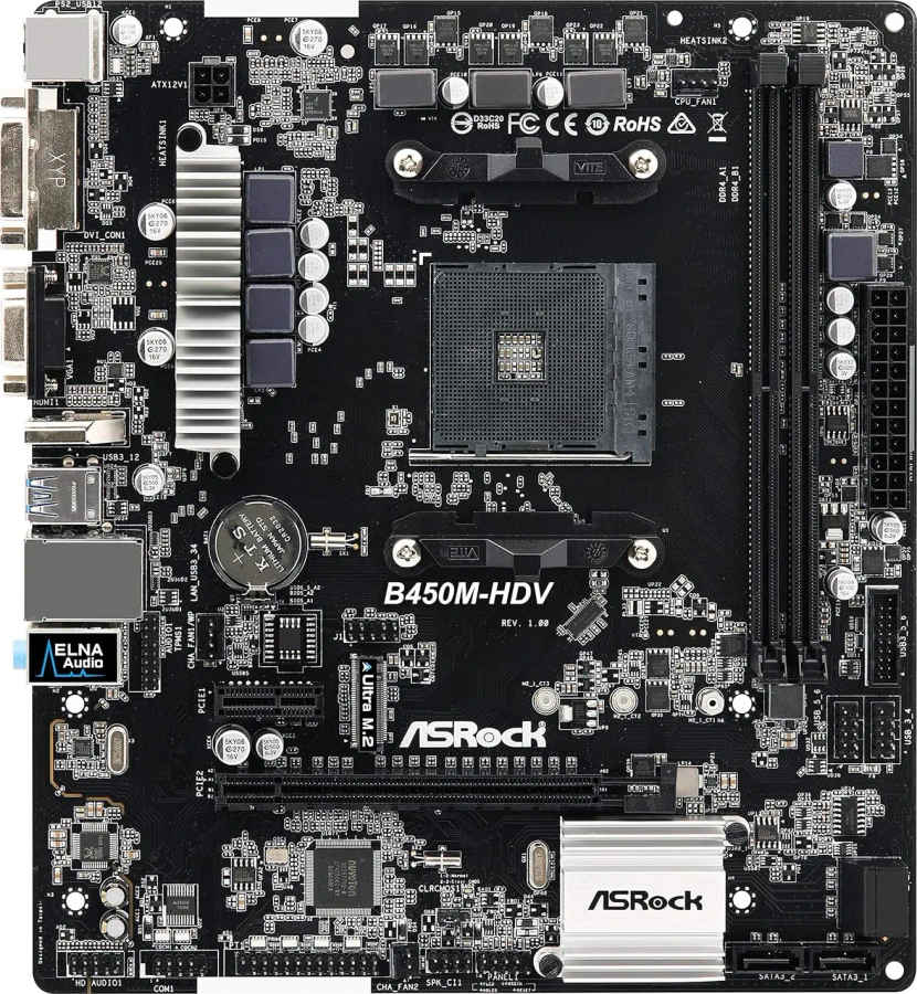 ASRock B450M-HDV Motherboard