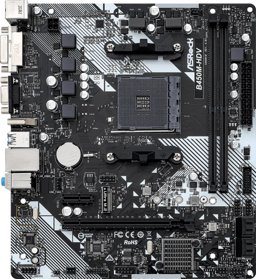 ASRock B450M-HDV R4.0 Motherboard