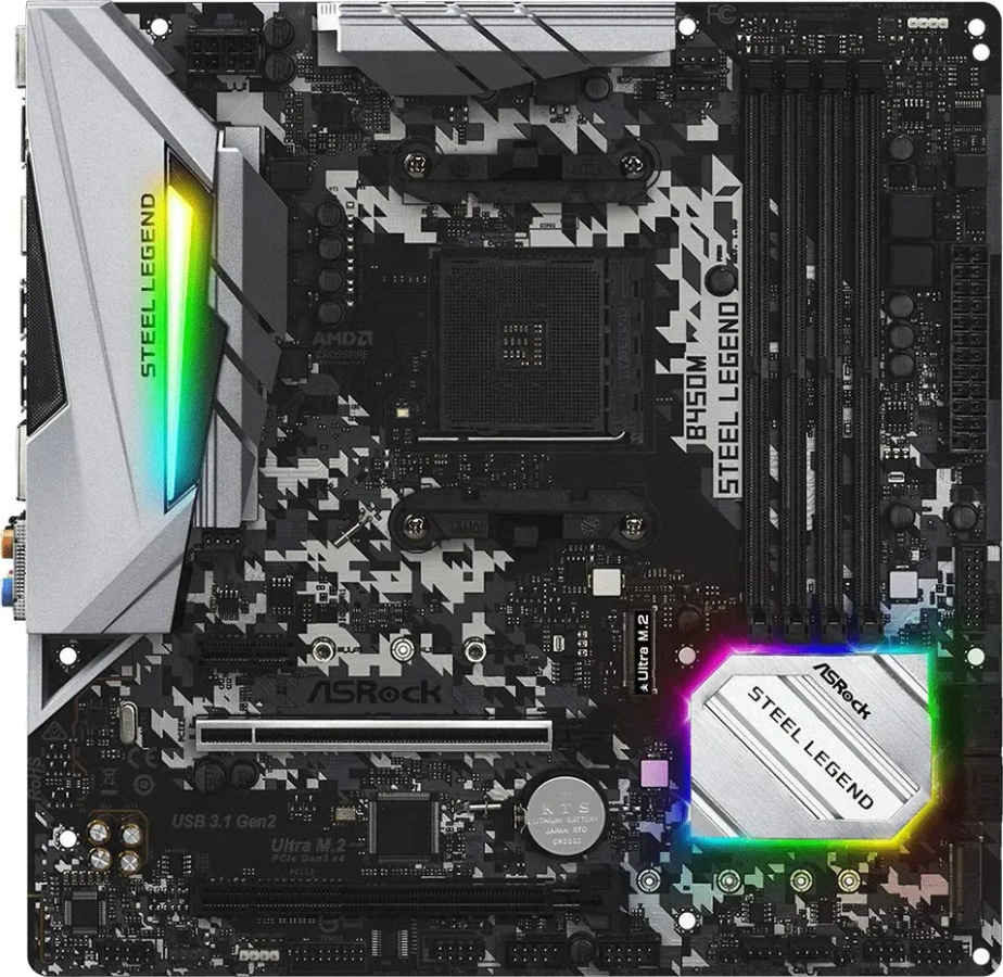 ASRock B450M Steel Legend Motherboard