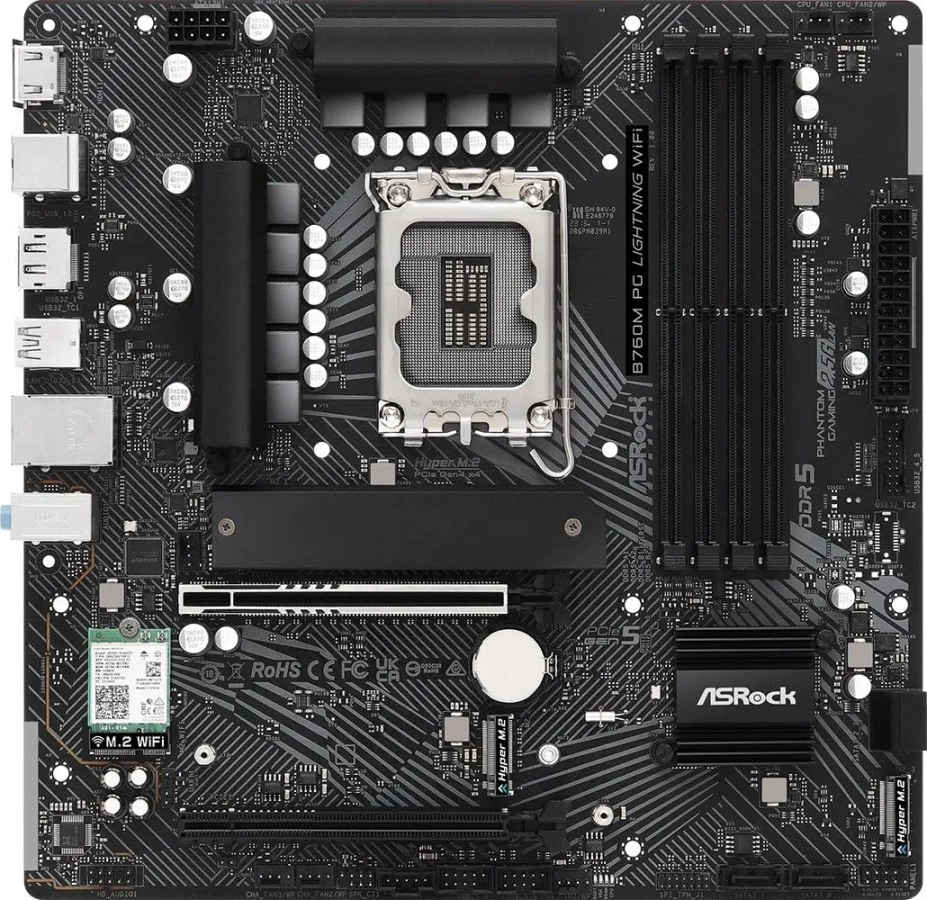 ASRock B760M PG Lightning Wi-Fi Motherboard