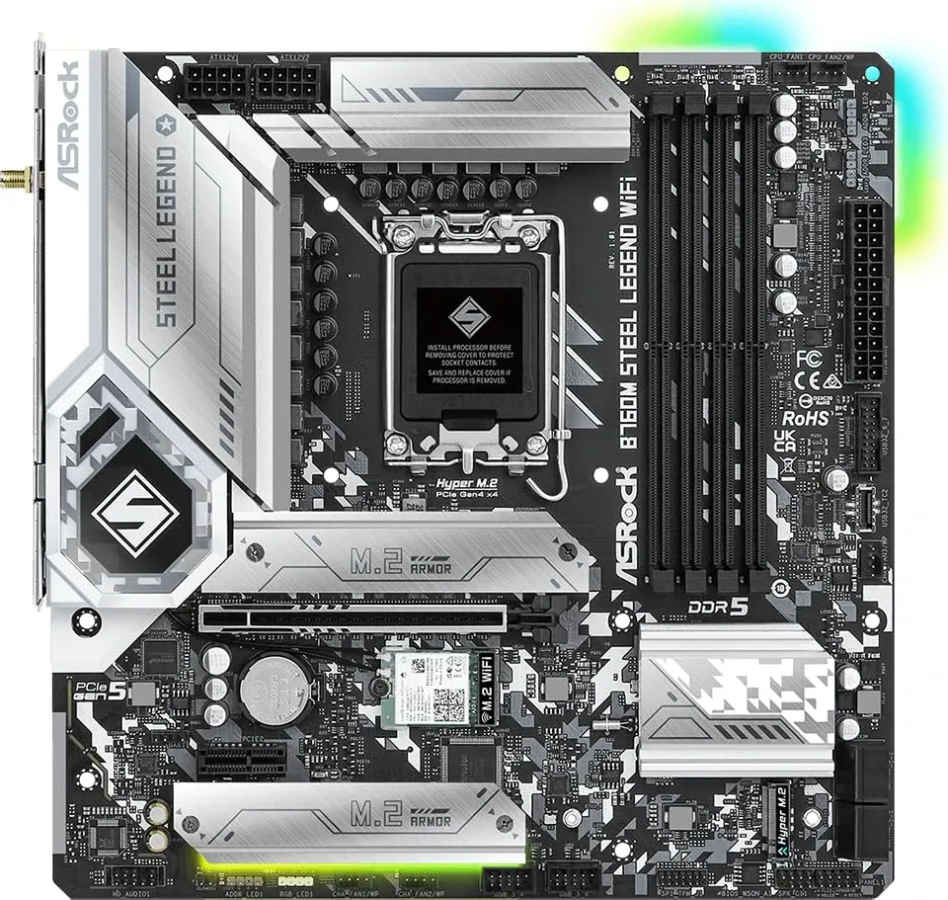 ASRock B760M Steel Legend WiFi DDR5 Motherboard