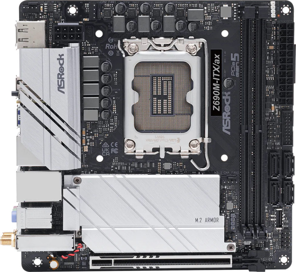 ASRock Z690M-ITX/ax Wi-Fi Motherboard
