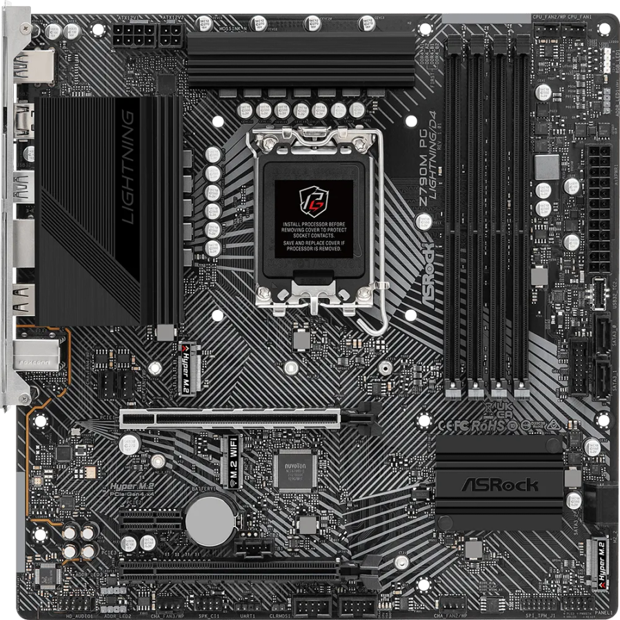 ASRock Z790M PG Lightning/D4 Motherboard