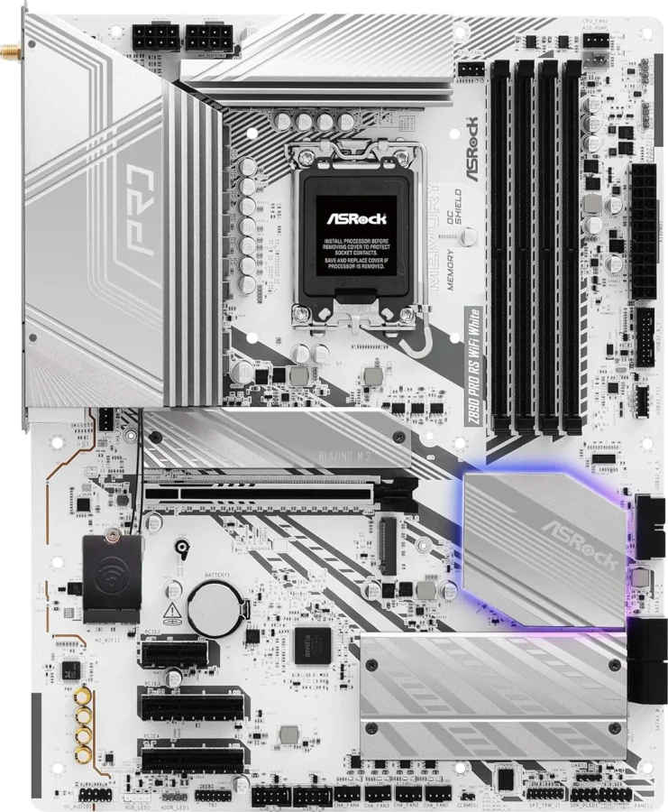 ASRock Z890 Pro RS WiFi White Motherboard