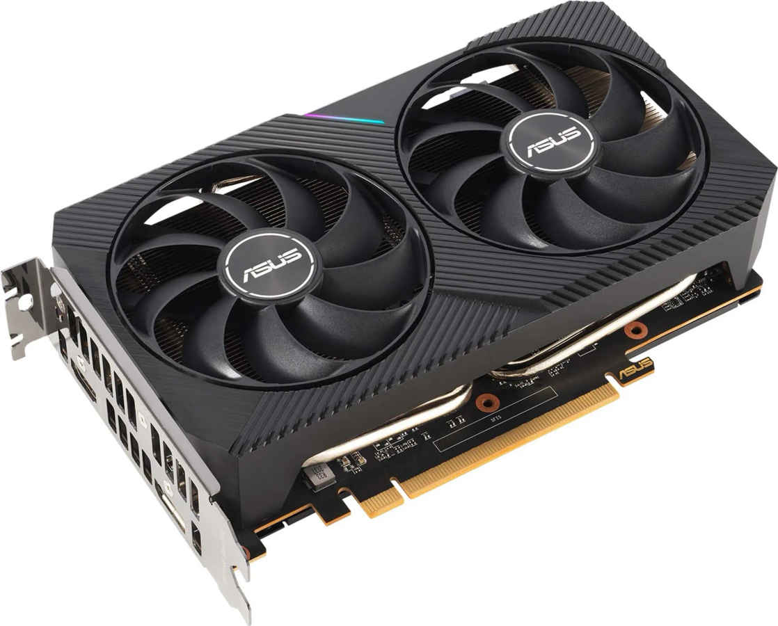 Asus AMD Dual Radeon RX 6500XT OC Edition 4 GB GDDR6 Graphics Card