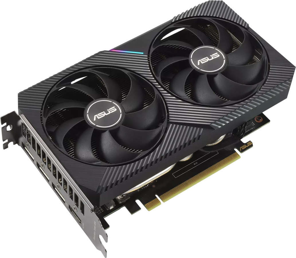 Asus NVIDIA Dual GeForce RTX 3060 Ti V2 Mini OC Edition 8 GB GDDR6 Graphics Card