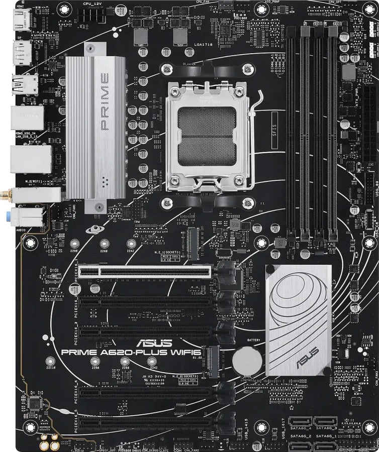 Asus Prime A620-Plus WiFi6 Motherboard