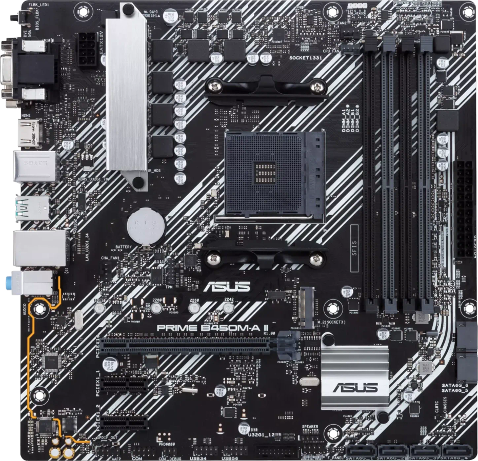 Asus Prime-B450M-A II Motherboard