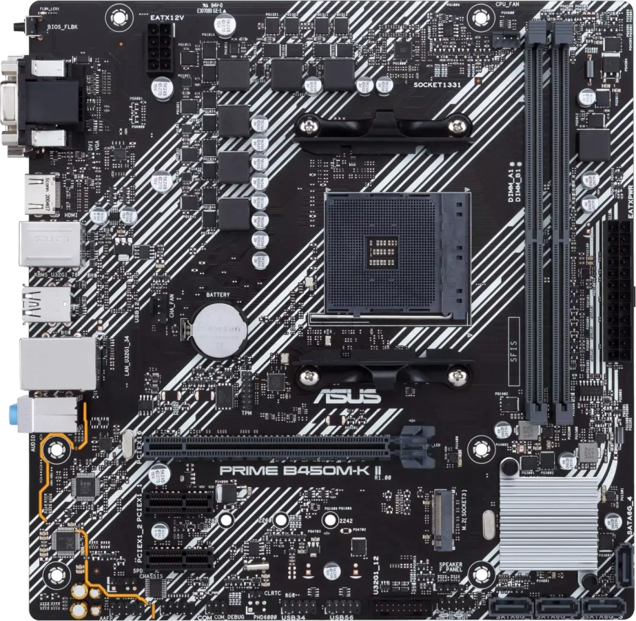 Asus PRIME-B450M-K-II Motherboard