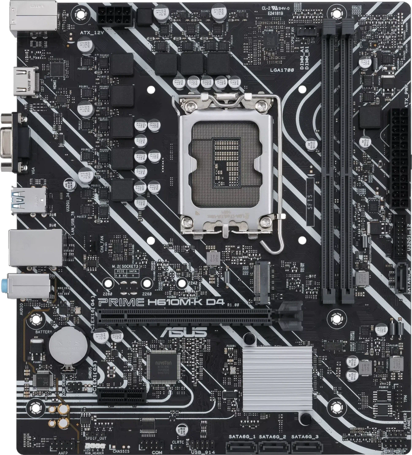 Asus PRIME H610M-K D4 Motherboard