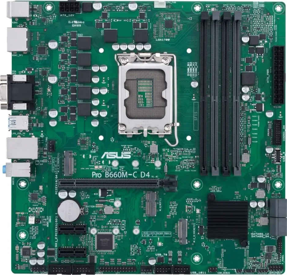 Asus Pro B660M-C D4-CSM Motherboard