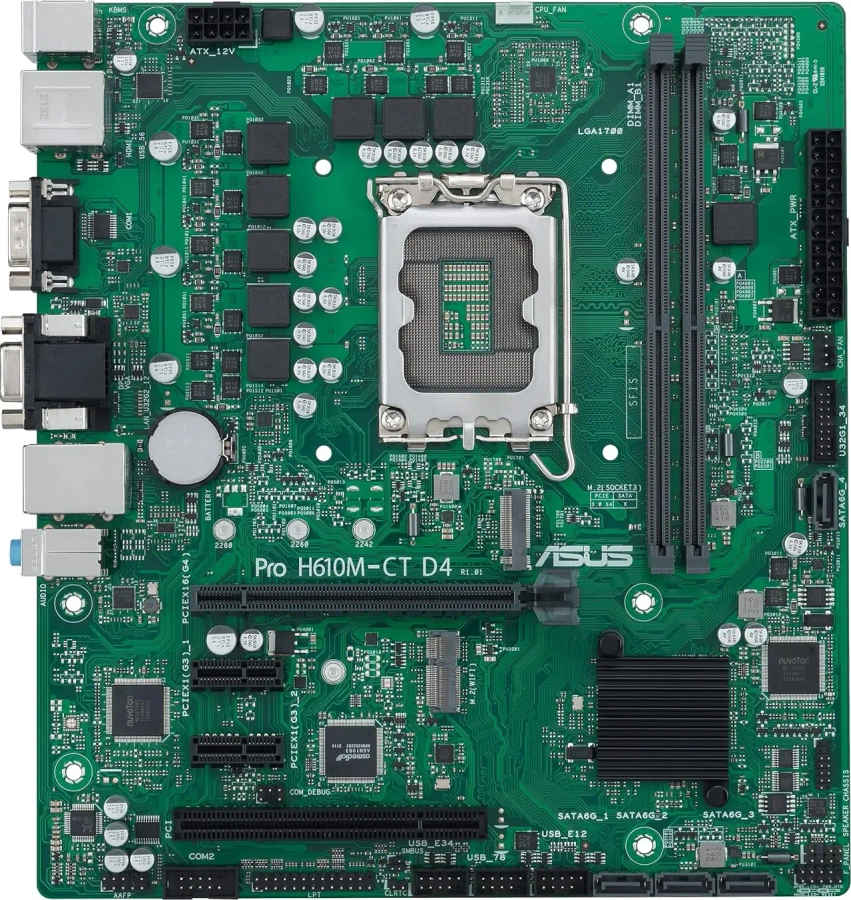 Asus Pro H610M-CT D4-CSM Motherboard