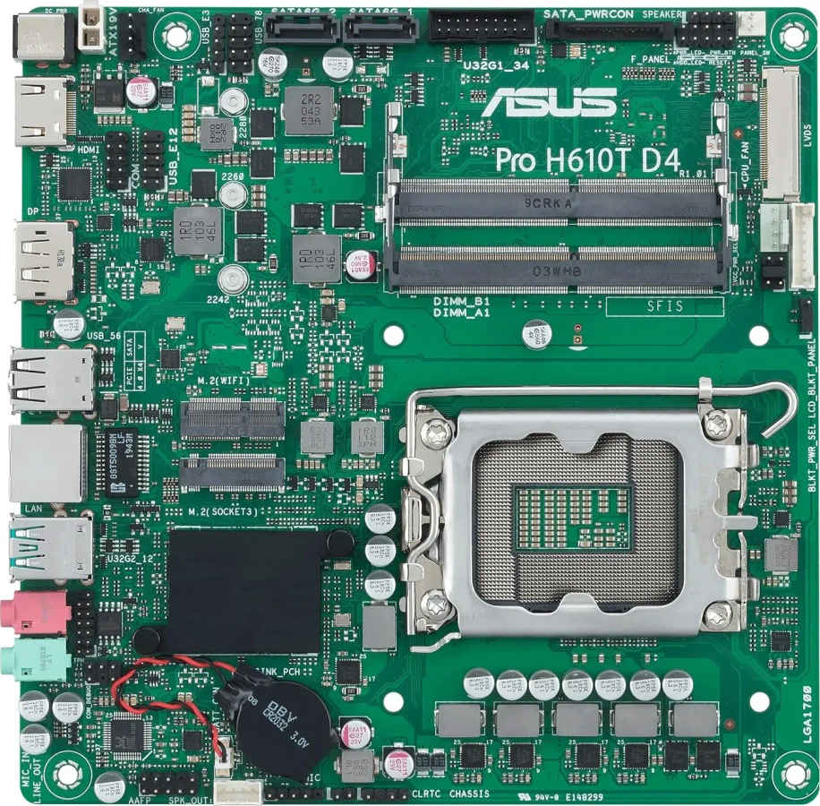 Asus Pro H610T D4-CSM Motherboard