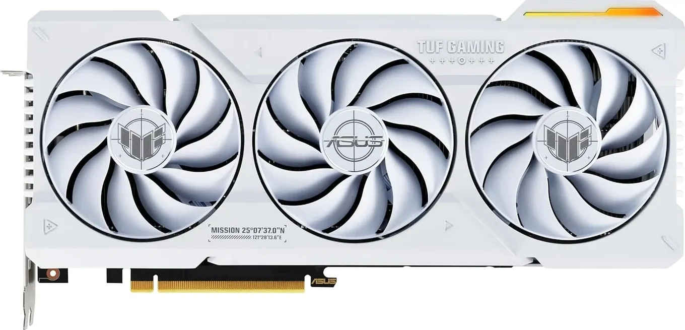 Asus TUF Gaming NVIDIA GeForce RTX 4070 Ti Super White OC Edition 16 GB GDDR6X Graphics Card