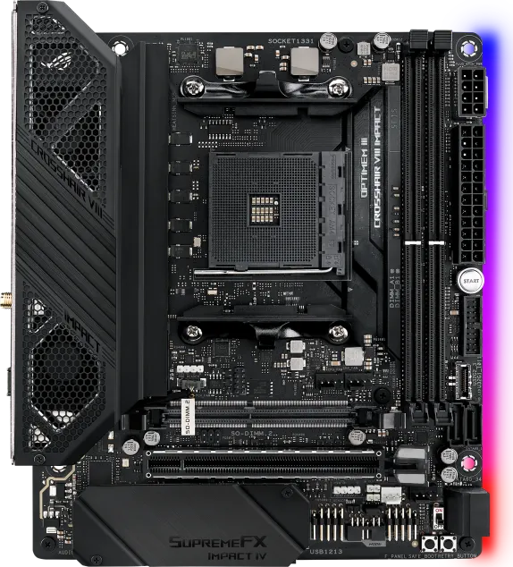Asus X570 ROG Crosshair VIII Impact Wi-Fi Motherboard