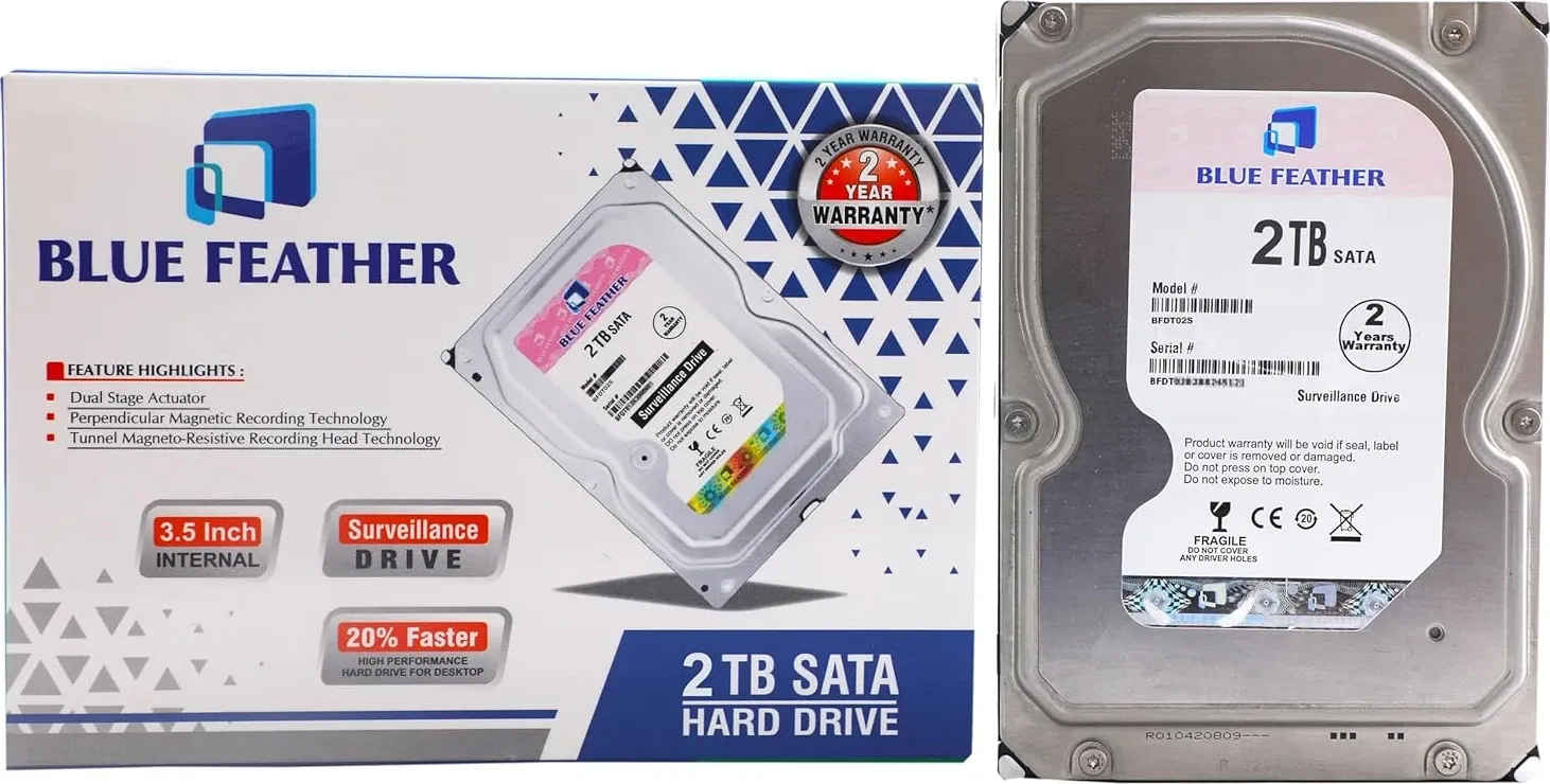 Blue Feather BFDT02S 2TB 3.5 inch Internal Hard Disk Drive