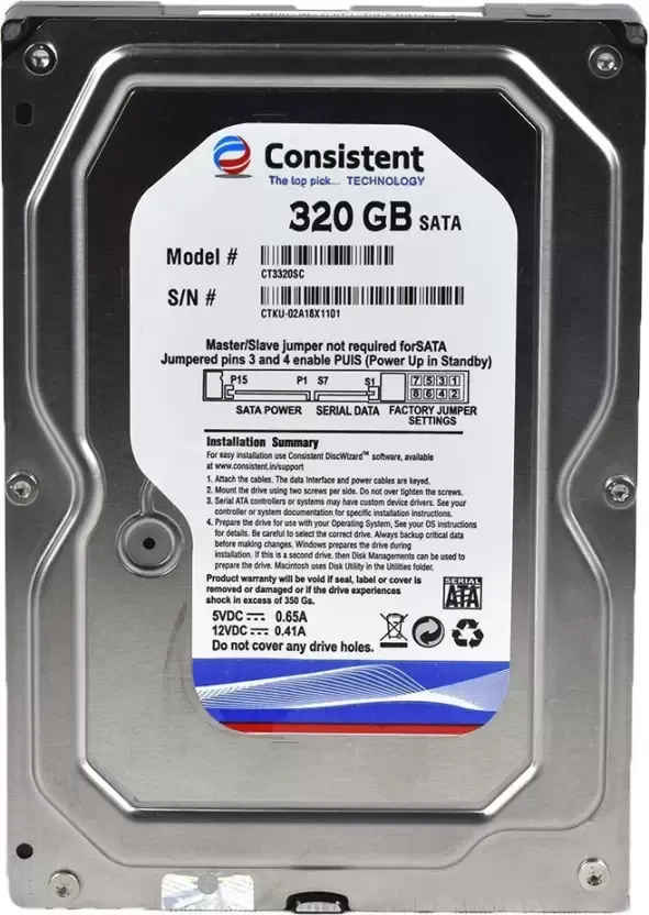 Consistent CT3320SC 320 GB Desktop Internal Hard Disk Drive