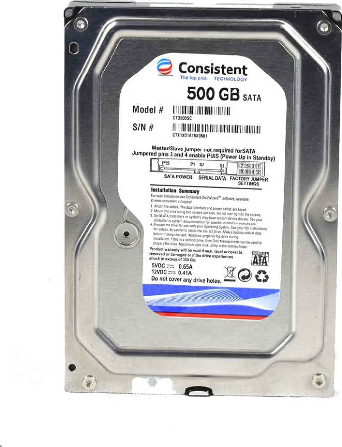 Consistent CT3500SC 500GB Internal Hard Drive