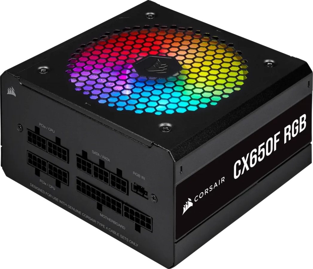 Corsair CX650 RGB 80 Plus Bronze 650 Watts Fully Modular PSU