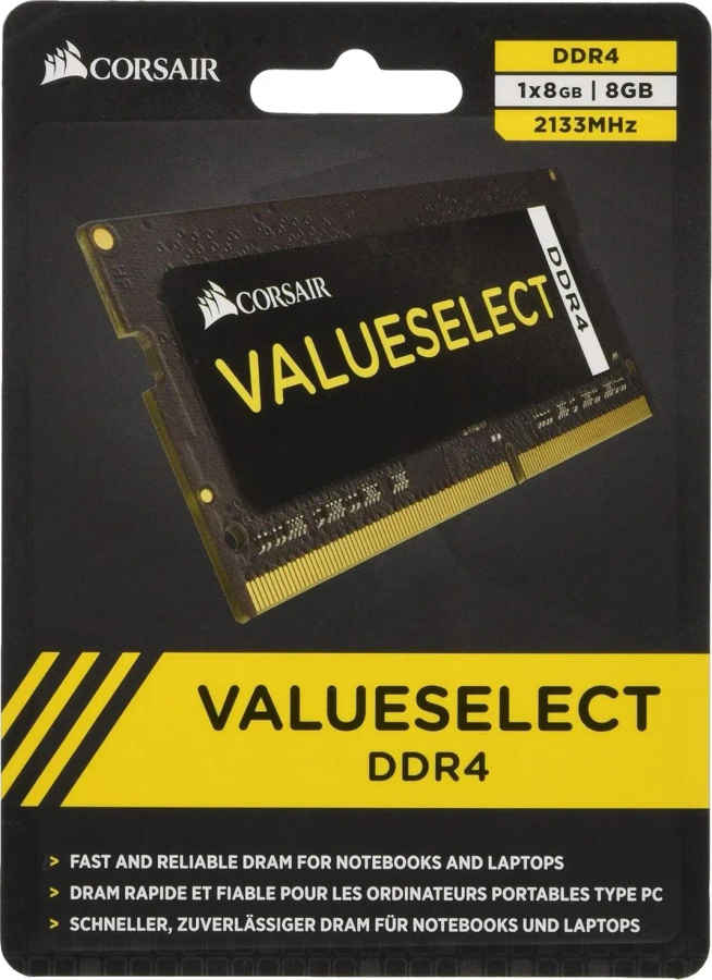 Corsair Value Select CMSO8GX4M1A2133C15 8 GB DDR4-2133 Laptop RAM
