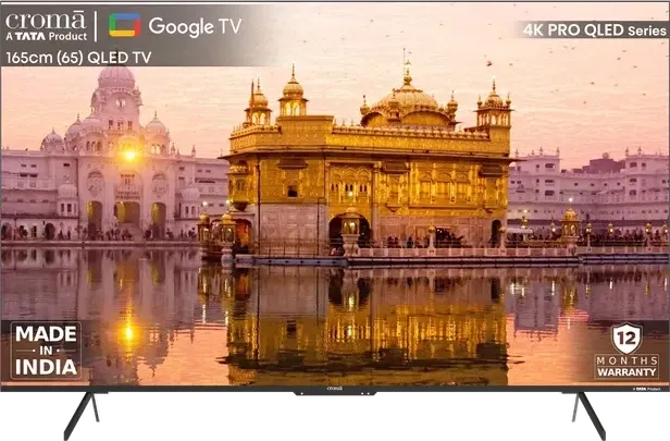 Croma CREL065UGC024602 65 inch Ultra HD 4K Smart QLED TV