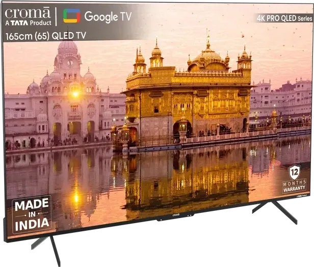 Croma CREL065UGC024602 65 inch Ultra HD 4K Smart QLED TV