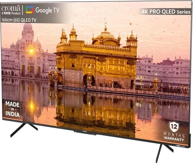 Croma CREL065UGC024602 65 inch Ultra HD 4K Smart QLED TV