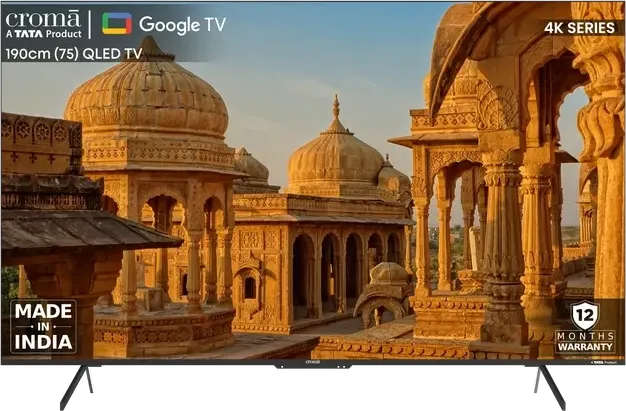 Croma CREL075UGC024602 75 inch Ultra HD 4K smart QLED TV